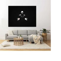 matrix morpheus pill canvas print - matrix wall