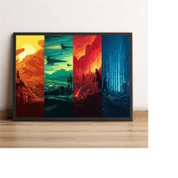 star wars poster, luke skywalker wall art, jedi