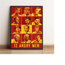 12 Angry Men Poster, Henry Fonda Wall Art,
