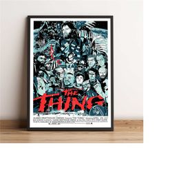 the thing poster, kurt russell wall art, mary
