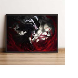 bloodborne poster, the hunter wall art, game print,