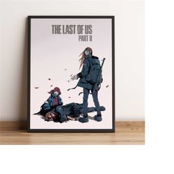 the last of us poster, ellie and joel