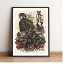 the last of us remastered poster, ellie wall