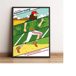 forrest gump poster, tom hanks wall art, robin