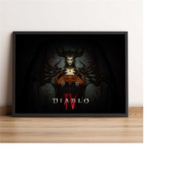 diablo poster, daughter of hatred wall art, game