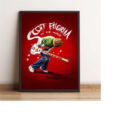 scott pilgrim vs the world poster, michael cera