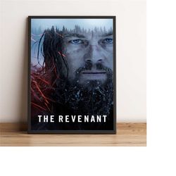 the revenant poster, leonardo dicaprio wall art, tom
