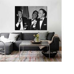 rat pack wall art frank sinatra canvas print