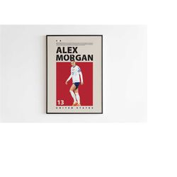 alex morgan poster, united states poster minimalist, alex