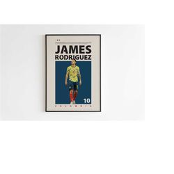 james rodriguez poster, colombia poster, james rodriguez print