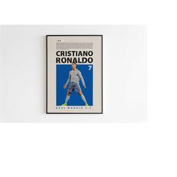 cristiano ronaldo poster, real madrid poster, cristiano ronaldo
