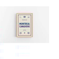 montreal canadiens ticket print | wall art |