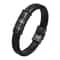 Engraved Personalized Leather Braid Bracelets Men Family Gifts 3