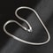 Sterling Silver Sideways Chain Necklace For Women And Men Wedding Jewelry Set Gift Idea 3