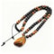 Personalized Tiger Eye Stone Beaded Necklace Irregular Pendant Black Color Mens Fashion Pendant Nec 0