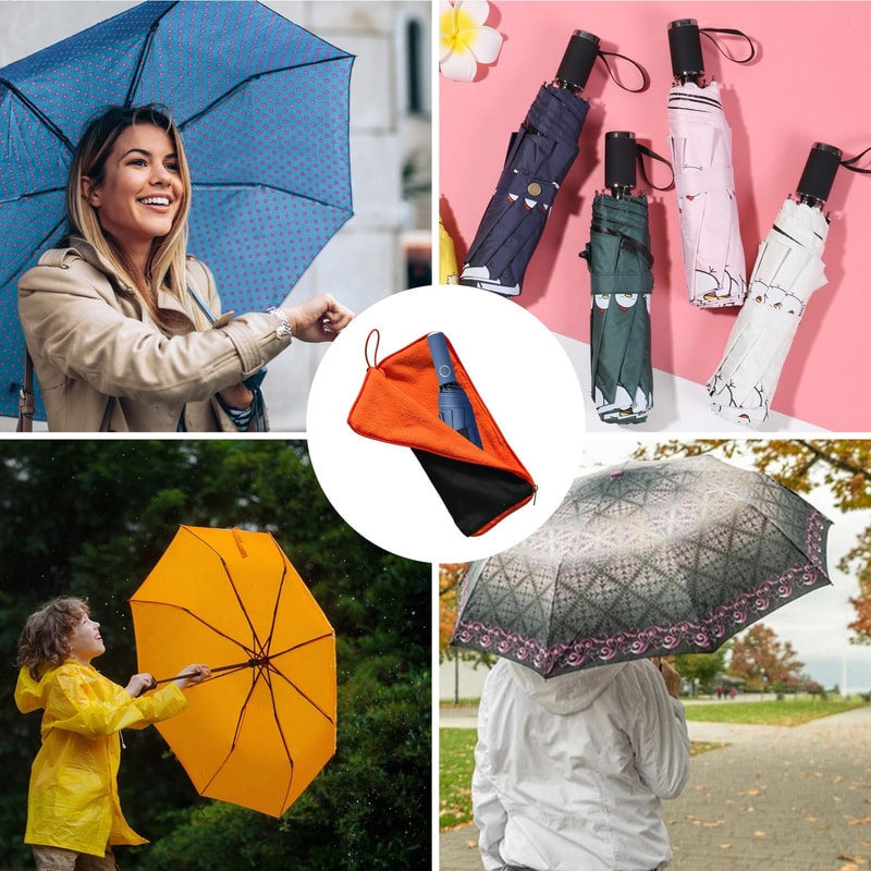 Super Absorbent Umbrella Storage Bag With Zipper For QuickDrying 1