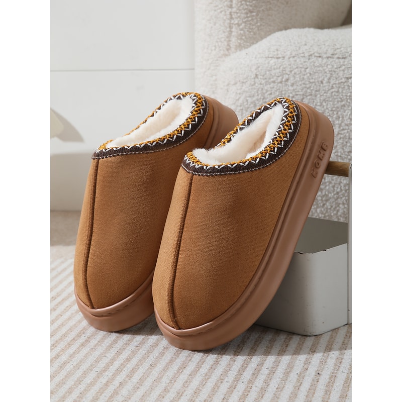 Warm Fashion Winter Womens Slippers Boots Soft Sole AntiSlip Snow Boots With Fuzzy Fur Comfortable 8