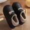 Warm Waterproof Cotton Slippers For Winter Men Women Indoor Outdoor Antislip Plush Shoes 1