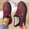 New Winter Casual Women's Cotton Shoes with Fleece for Cold Weather Comfortable and Skid-Resistant