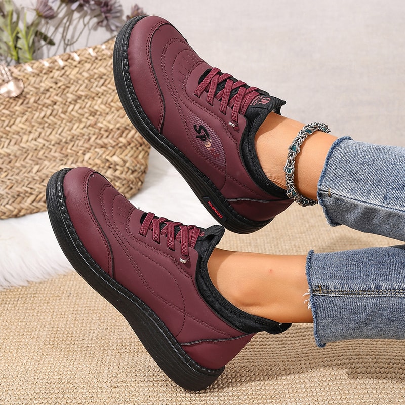 New Winter Casual Women's Cotton Shoes with Fleece for Cold Weather Comfortable and Skid-Resistant