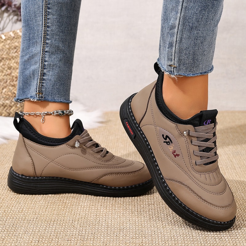 New Winter Casual Women's Cotton Shoes with Fleece for Cold Weather Comfortable and Skid-Resistant