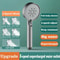 Adjustable High Pressure Shower Head With Hose Water Saving OneKey Stop Spray Nozzle Bathroom Showe 5