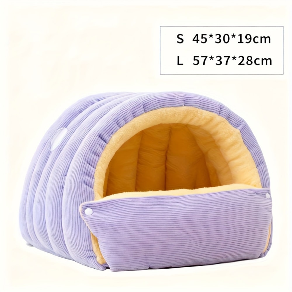 Thickening Warm Pet House Cat Bed Sleeping Nest Soft Kittens Cave 5