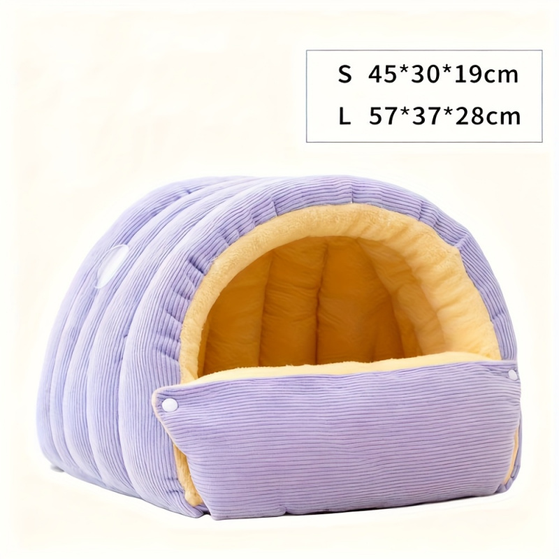 Thickening Warm Pet House Cat Bed Sleeping Nest Soft Kittens Cave 5