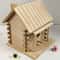 Bird Cage Accessories Wooden Bird House Hanging Nesting Box for Outside Use