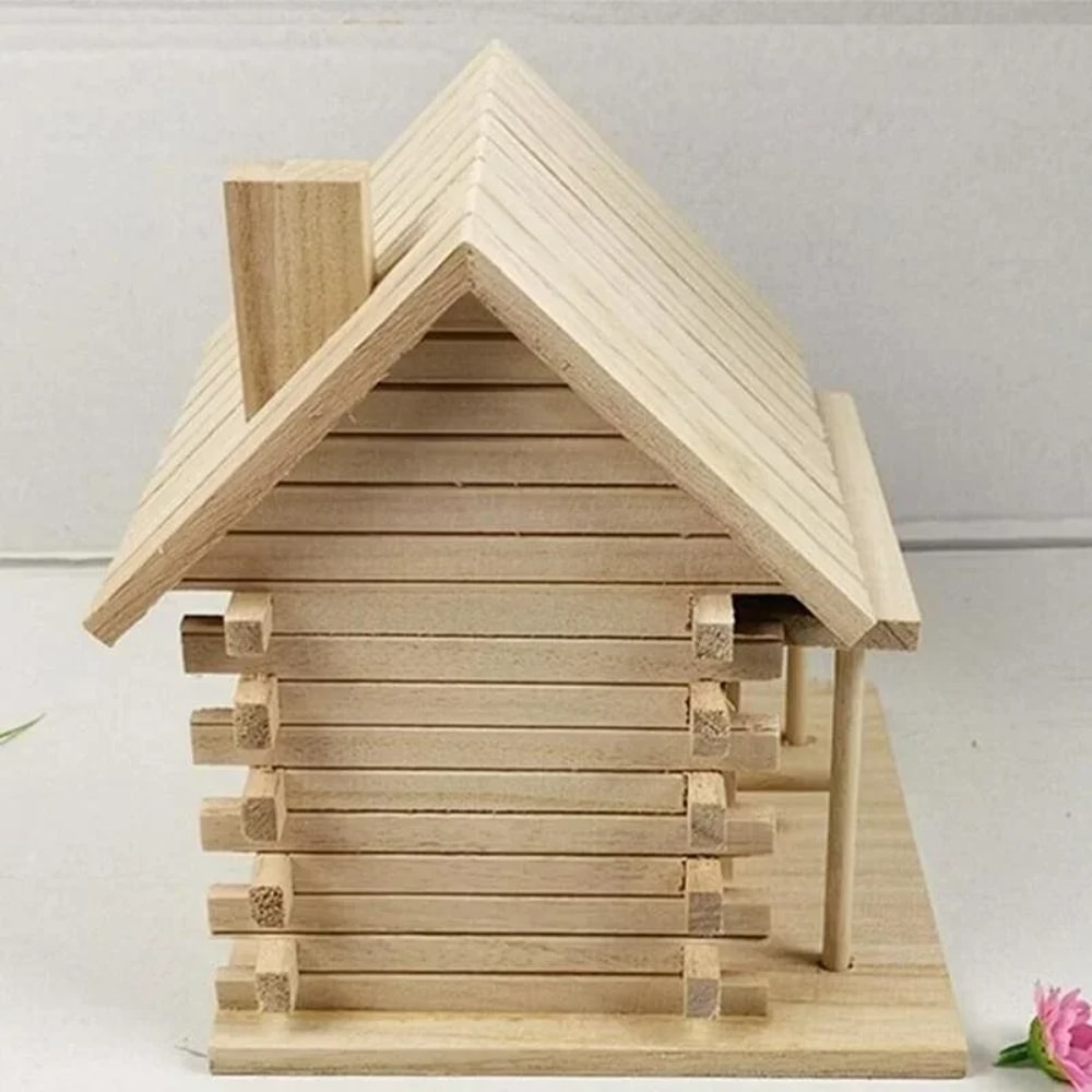 Bird Cage Accessories Wooden Bird House Hanging Nesting Box for Outside Use