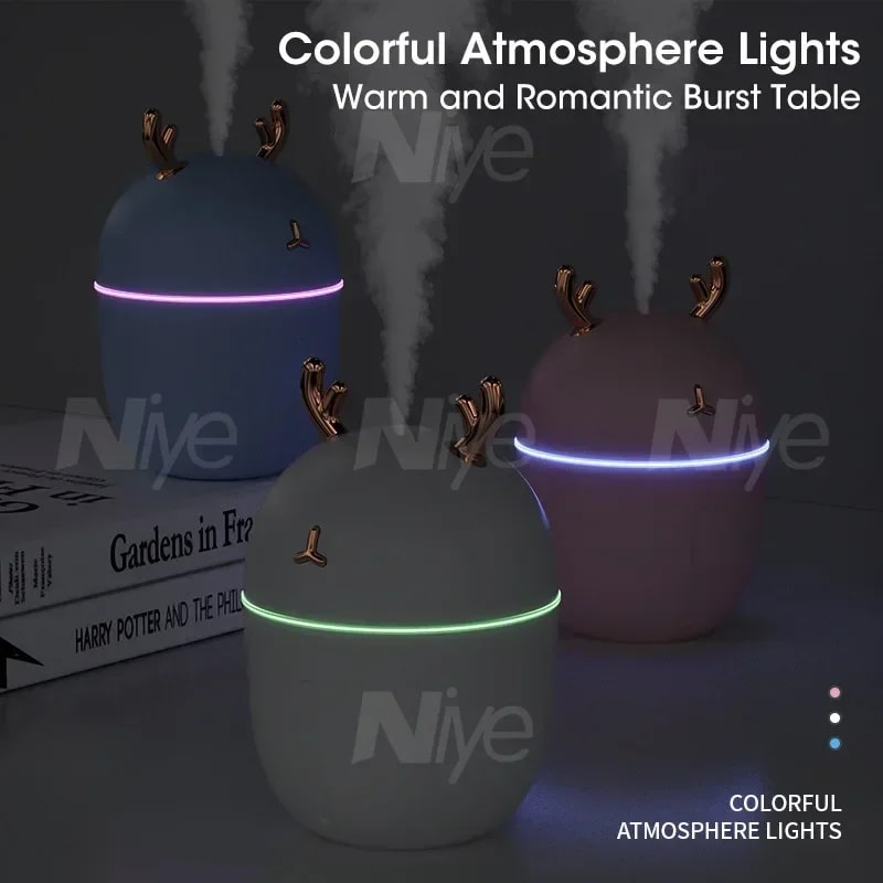 Essential Air Humidifier USB Mini Desktop Aromatherapy Pet Mute Humidifier Car Office Home Air Purifier