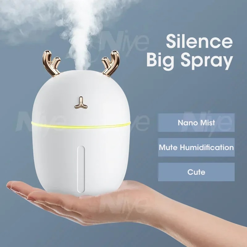 Essential Air Humidifier USB Mini Desktop Aromatherapy Pet Mute Humidifier Car Office Home Air Purifier