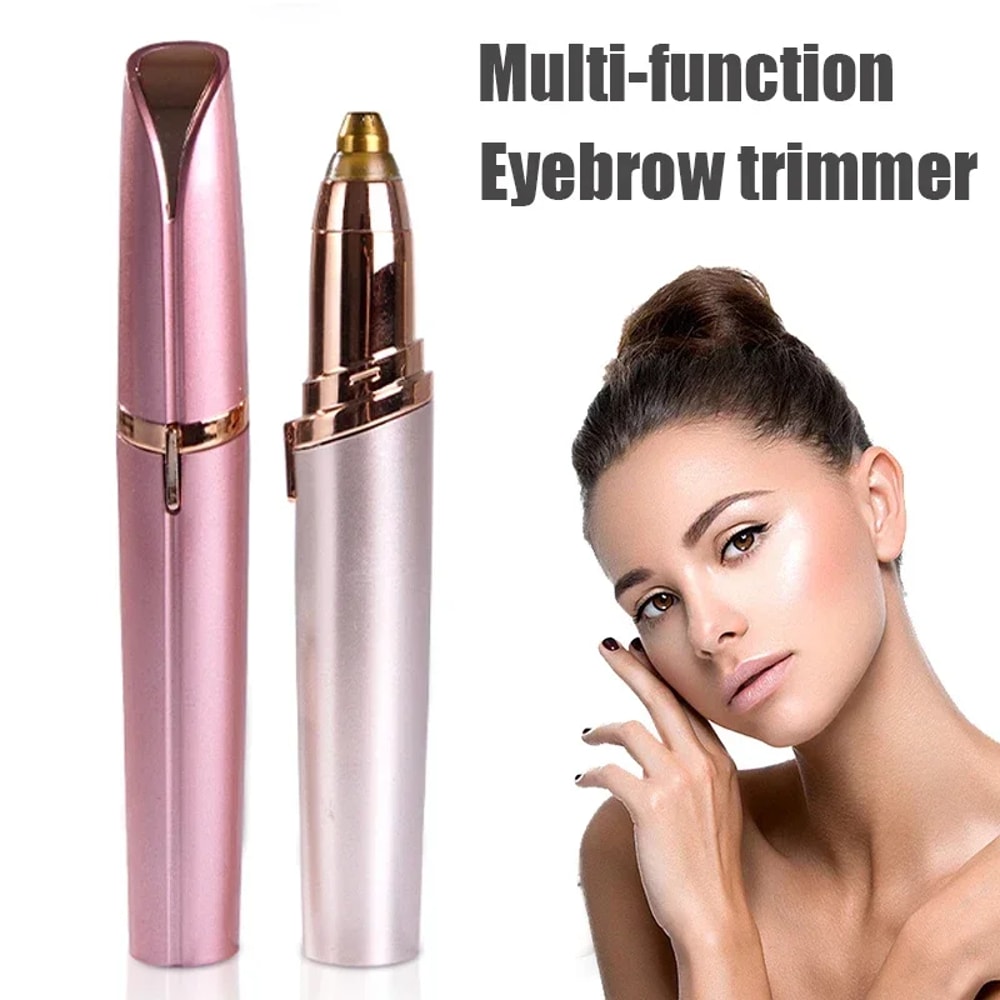 Automatic Facial Hair Remover Electric Eyebrow Trimmer Shaper Pencil USB Rechargeable For Women 2