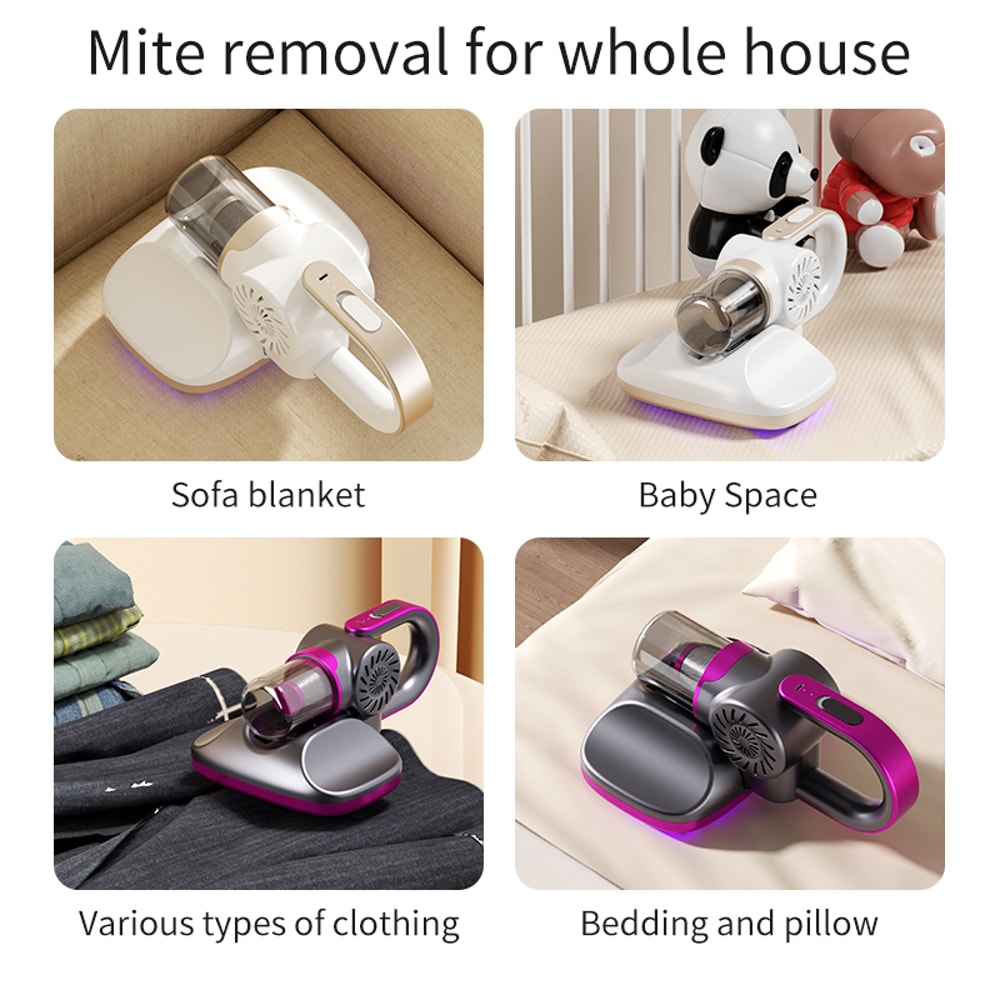 UV Deep Cleaning Cordless Handheld Vacuum Cleaner For Home Car Sofa Mattress Portable Dust Mite Rem 6