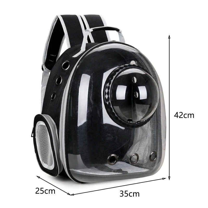 Transparent SpaceCapsule Pet Backpack Carrier Foldable Lightweight Travel Backpack For Cats And Dog 4