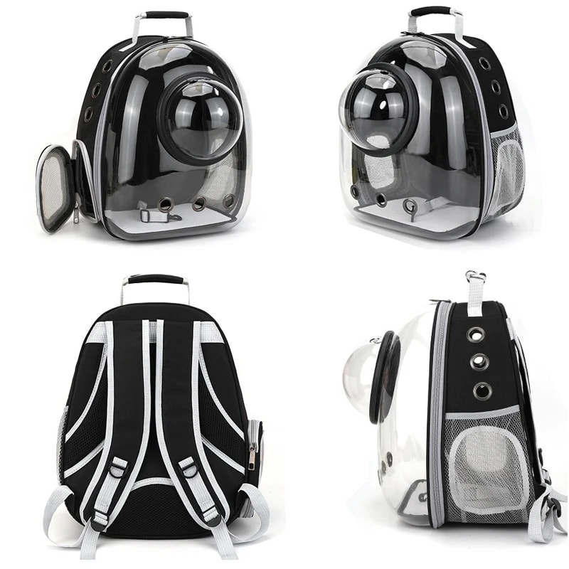 Transparent SpaceCapsule Pet Backpack Carrier Foldable Lightweight Travel Backpack For Cats And Dog 5
