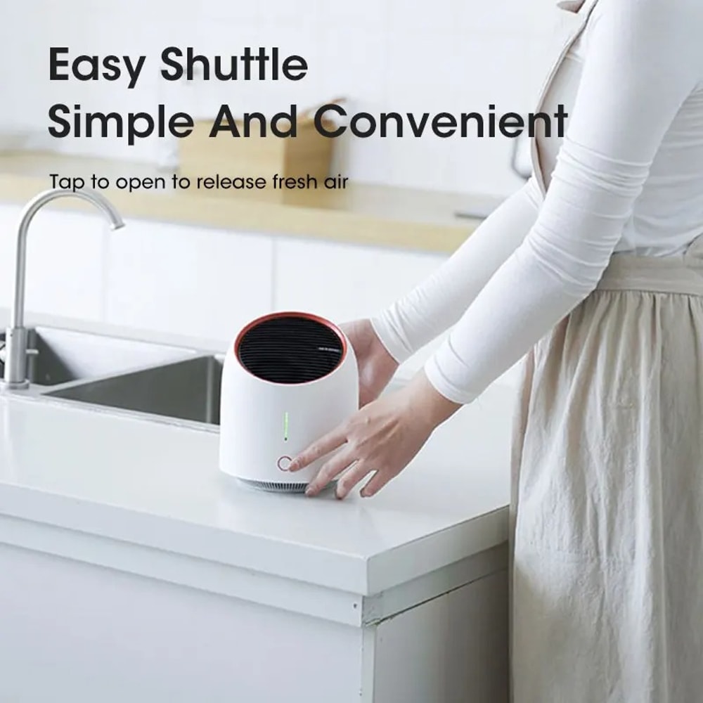 Low Noise Portable Air Purifier With Carbon Filter Efficient Dust And Smoke Removal For Smart Home 1