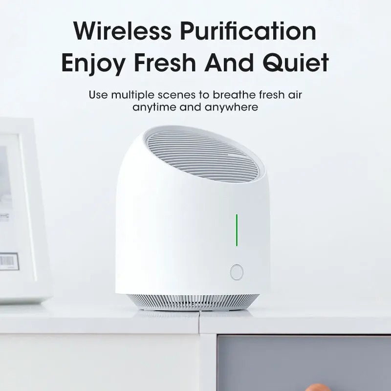 Low Noise Portable Air Purifier With Carbon Filter Efficient Dust And Smoke Removal For Smart Home 2
