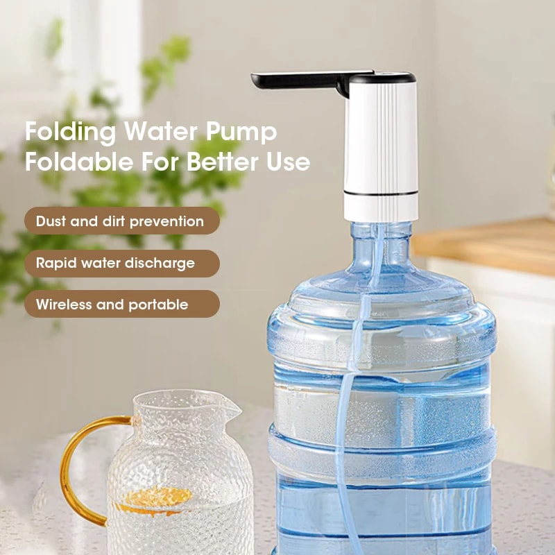 Automatic Electric Water Pump For Gallon Bottles Foldable USB Water Dispenser For Home And Outdoor 2