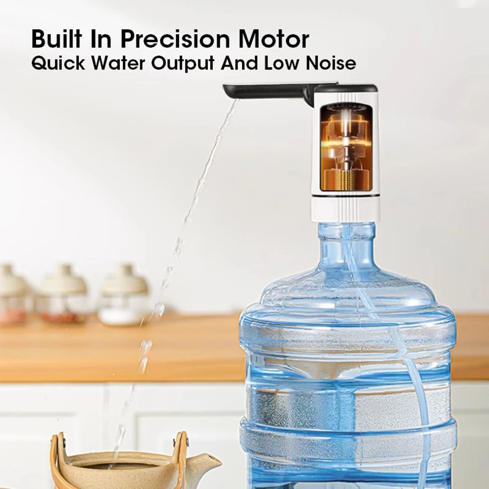 Automatic Electric Water Pump For Gallon Bottles Foldable USB Water Dispenser For Home And Outdoor 3