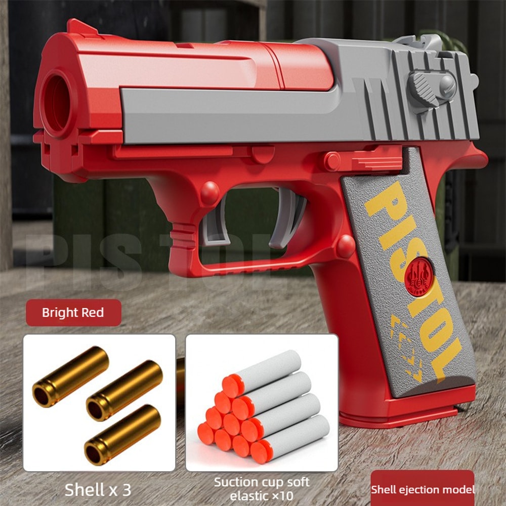 Outdoor Sports Shooting Toy Gun Pistol Shell Ejecting Fun Game For Kids Birthday Gift 3