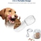 Portable Pet Water Bottle with Storage Container for Dog and Cat Feeding Water Travel Supplies