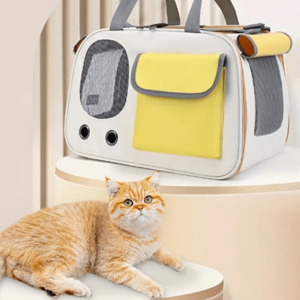 Cat and Dog Carrier Bag Portable Ideal for Travel Outdoor Activities and Small Pets