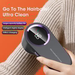electric lint remover hairball trimmer usb charging portable fabric cleaner with smart led digital display