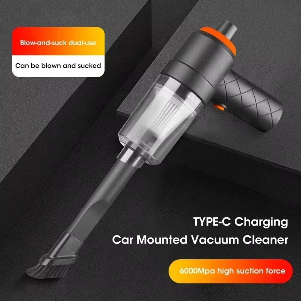 Cordless Handheld Car Vacuum Cleaner With Powerful Suction And Blowing Dual Purpose Rechargeable Fo 0