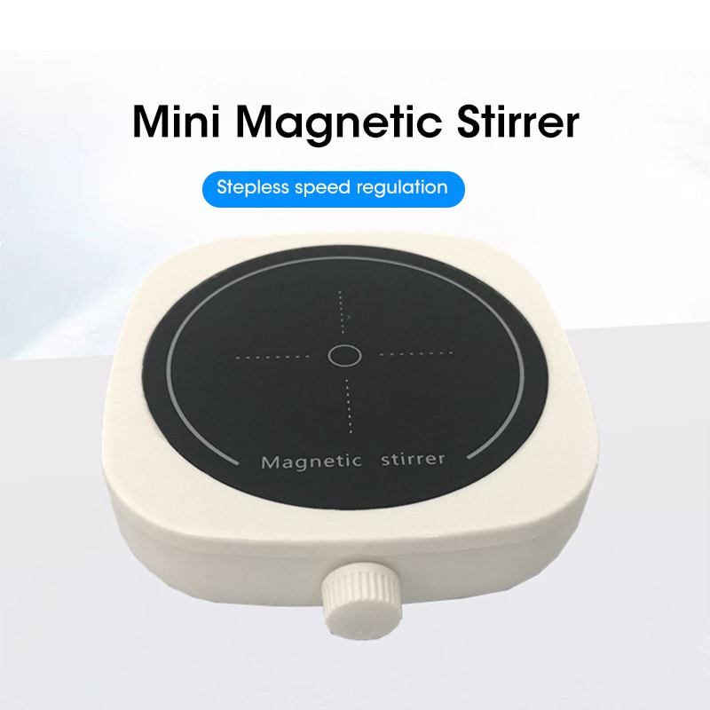Mini Magnetic Stirrer Plate With Stir Bar For Kitchen Liquid Mixing And Laboratory Use Portable Sti 2