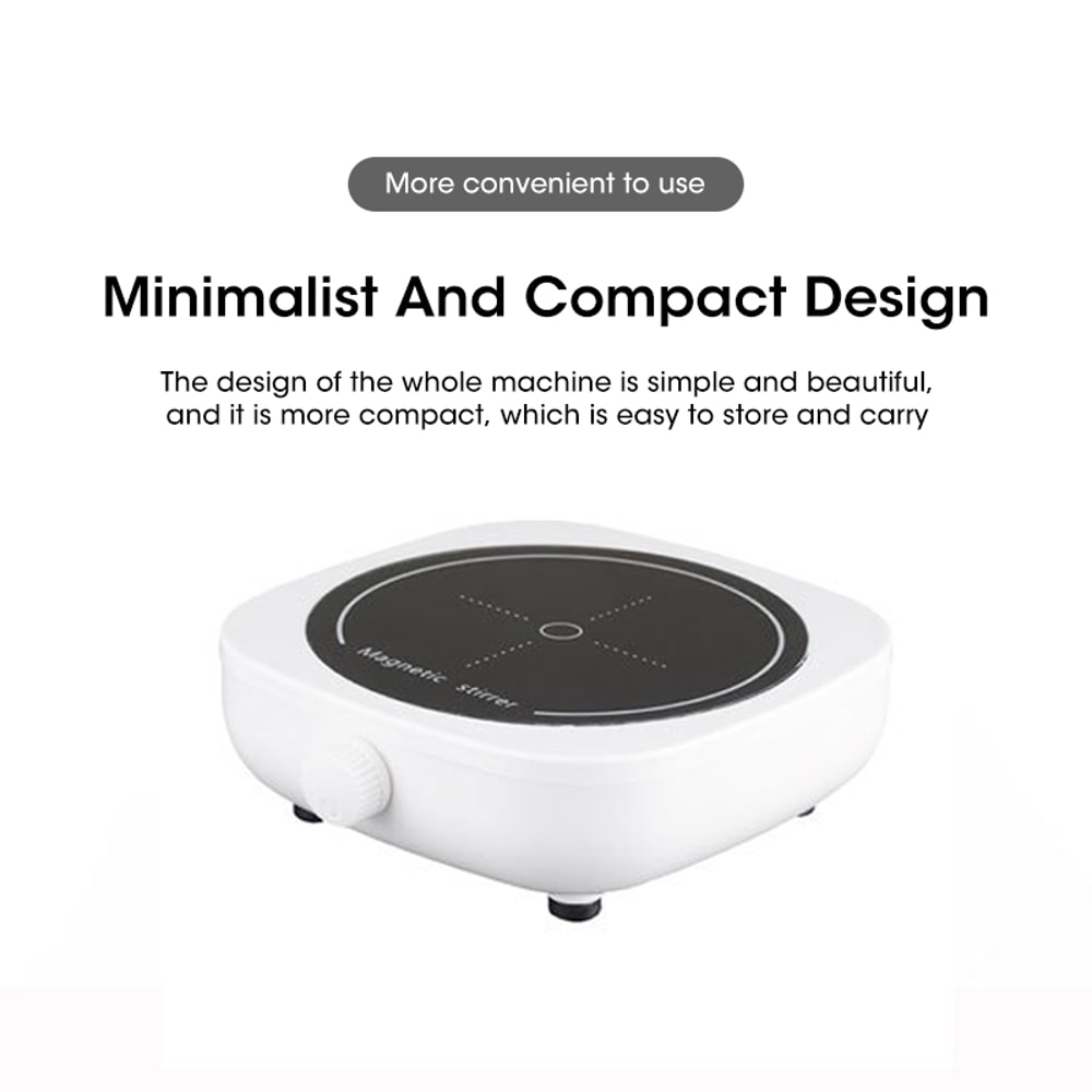Mini Magnetic Stirrer Plate With Stir Bar For Kitchen Liquid Mixing And Laboratory Use Portable Sti 3