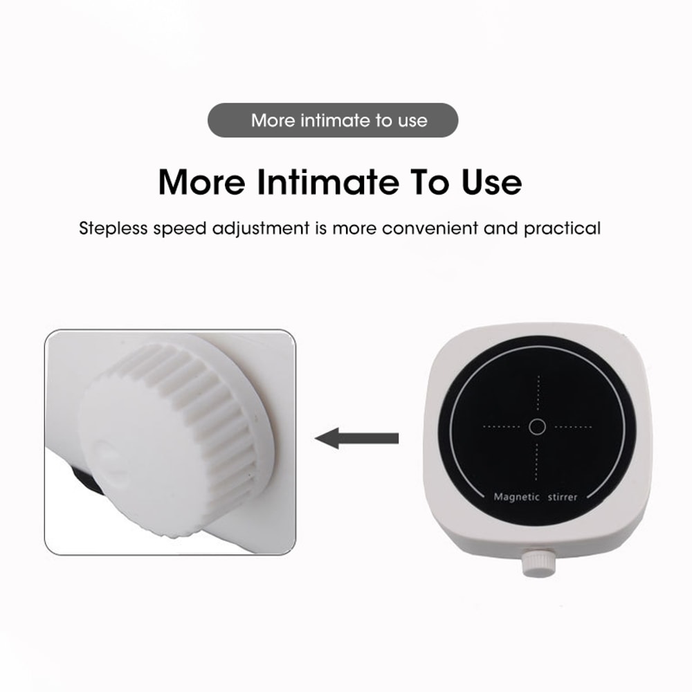 Mini Magnetic Stirrer Plate With Stir Bar For Kitchen Liquid Mixing And Laboratory Use Portable Sti 4