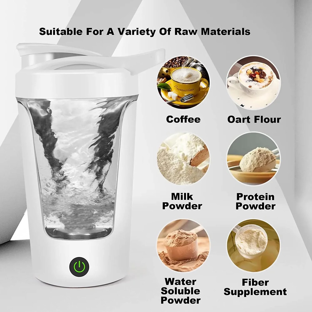Portable Blenders Cup Electric Mixing Cup Protein Powder Shaker Bottle Mixer For Home Travel Office Kitchen Tools