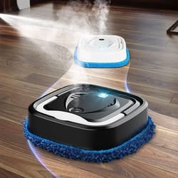robotic vacuum cleaner with strong suction, auto mopping, wireless app control, auto charging for pet hair, hard floor